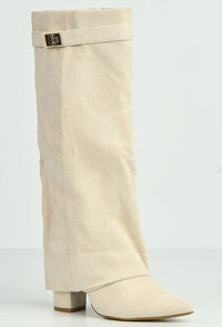 Beige Leather