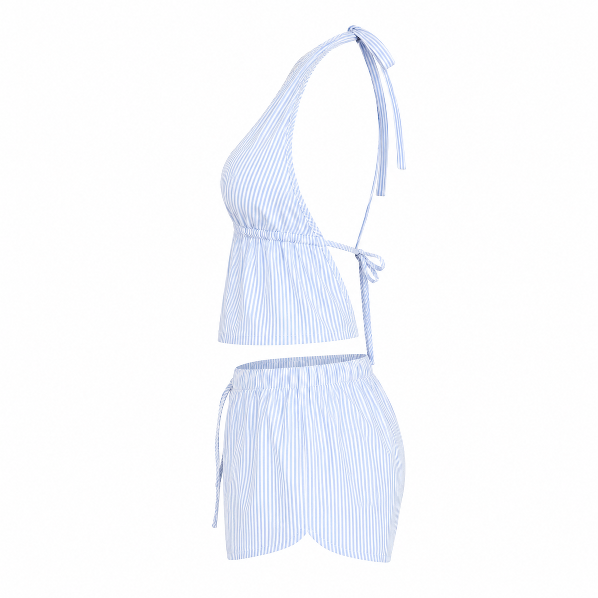Tie-Up Top & Shorts Set