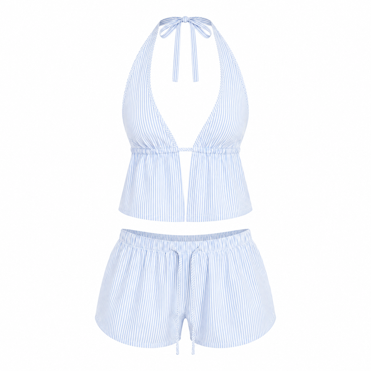 Tie-Up Top & Shorts Set