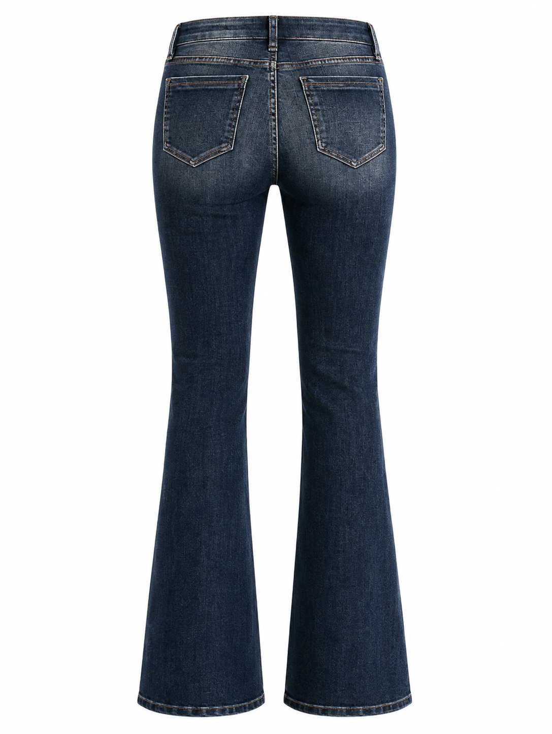 Retro Mid-Rise Flared Jeans