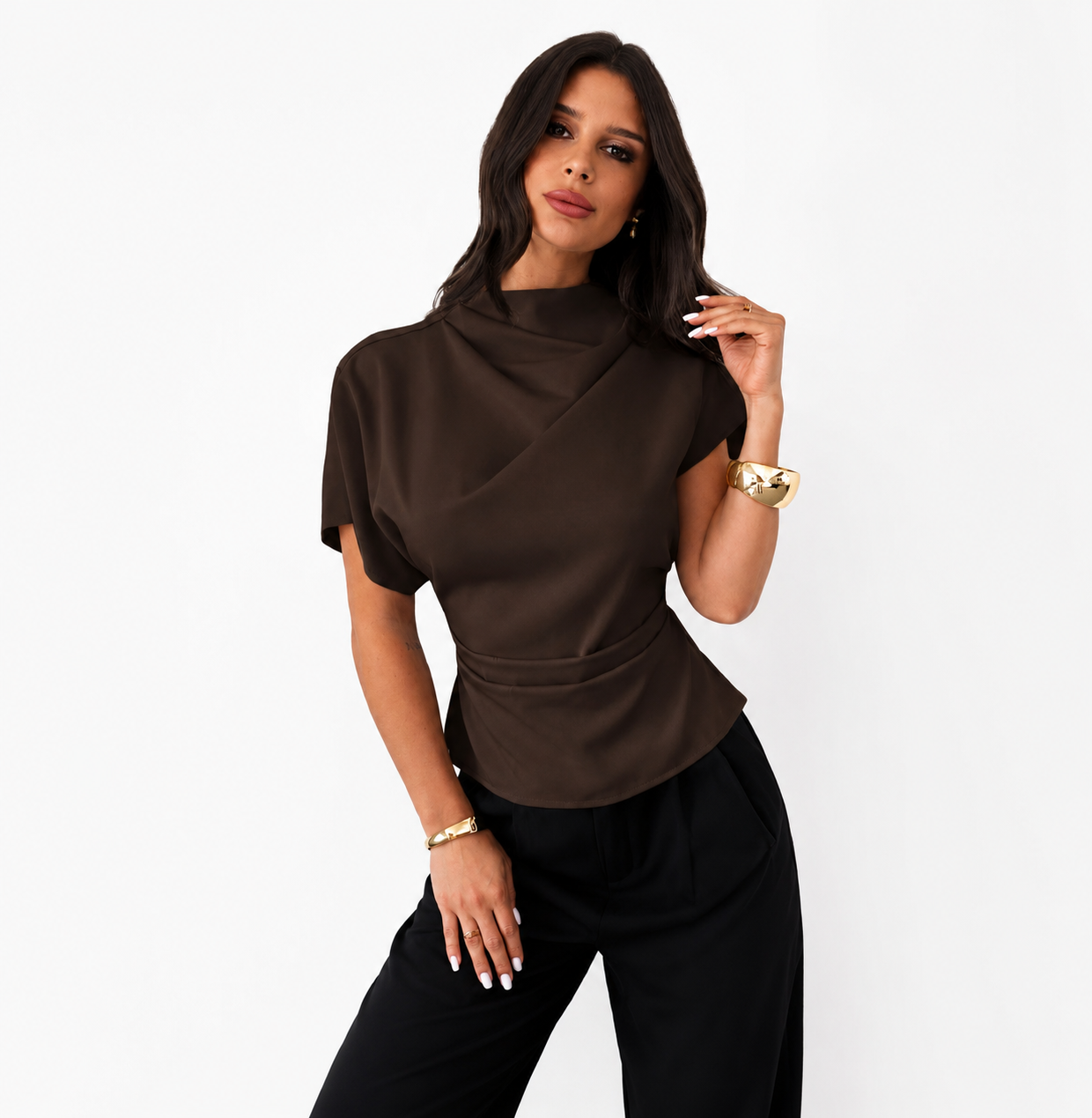 Asymmetrical  Fashion Blouse Top