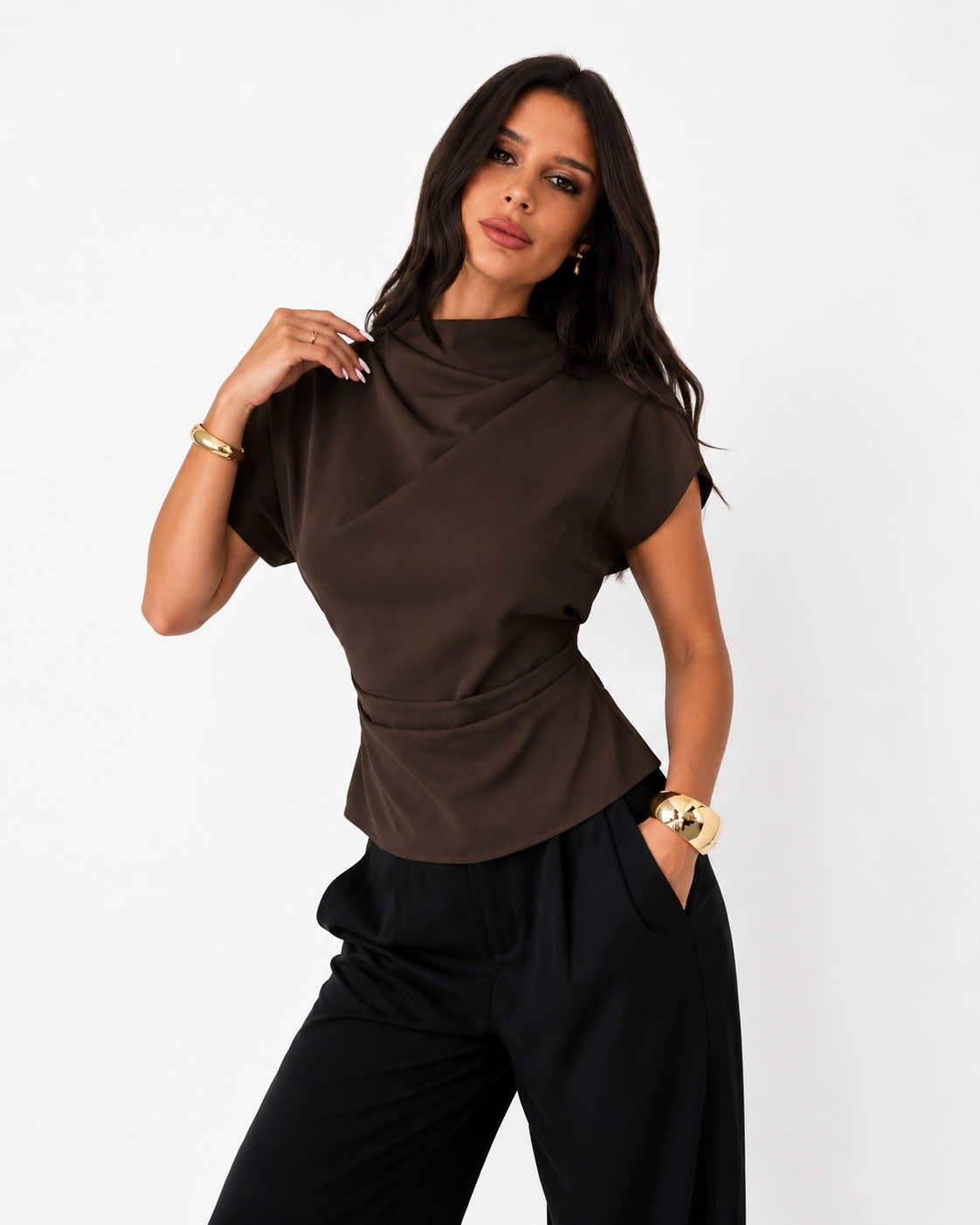 Asymmetrical  Fashion Blouse Top