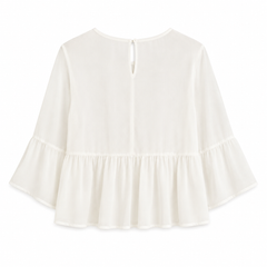 Cream Chiffon Top