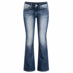 Washed Stretch Denim Jeans