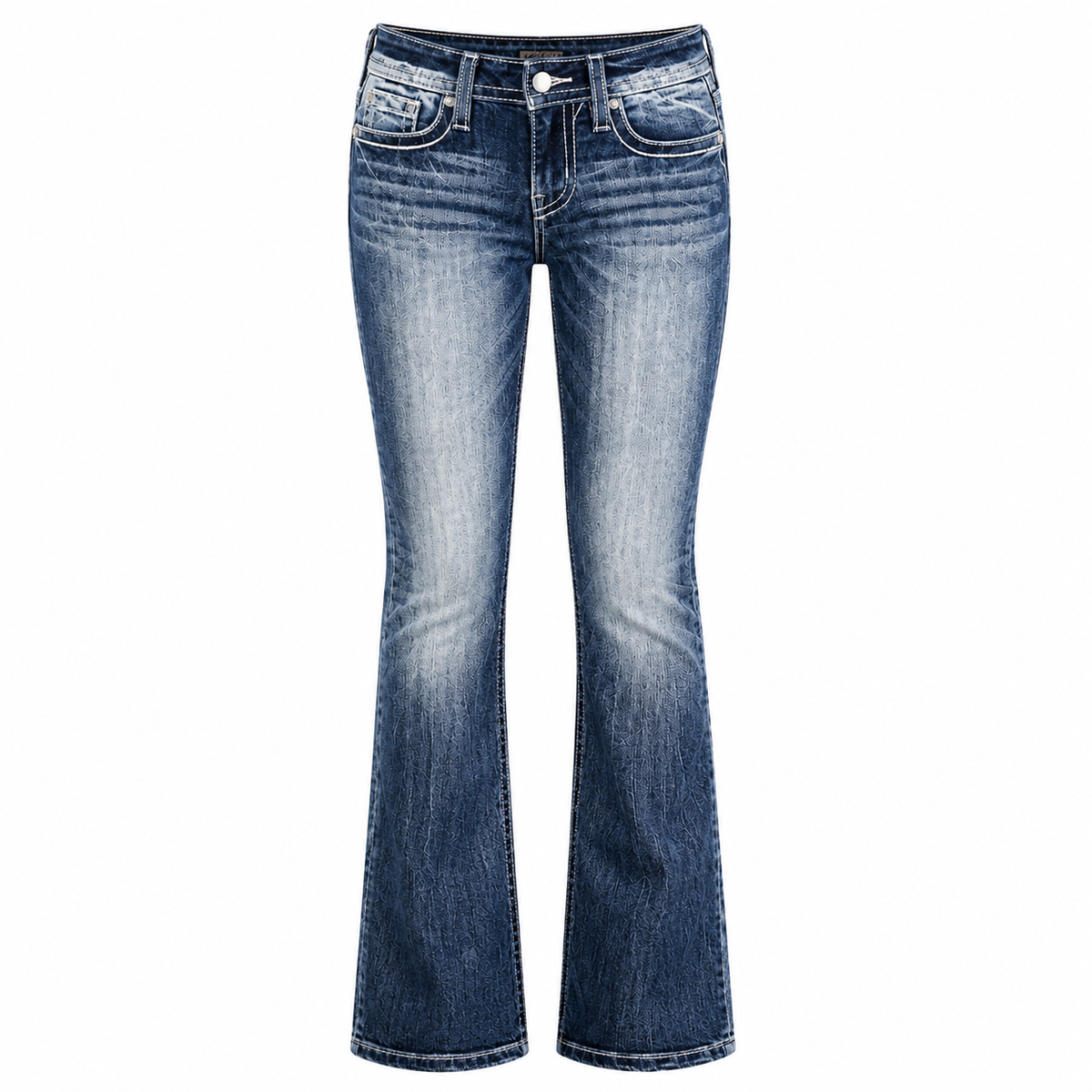 Washed Stretch Denim Jeans