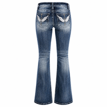 Washed Stretch Denim Jeans