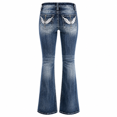 Washed Stretch Denim Jeans