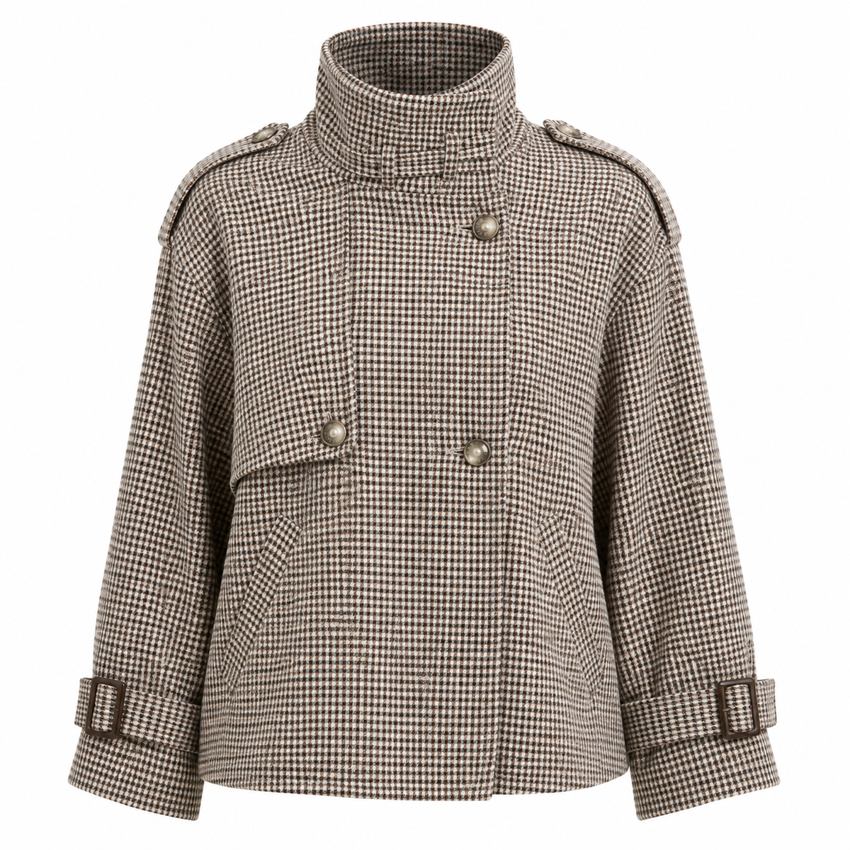 Houndstooth Relaxed Coat