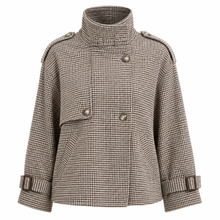 Houndstooth Relaxed Coat
